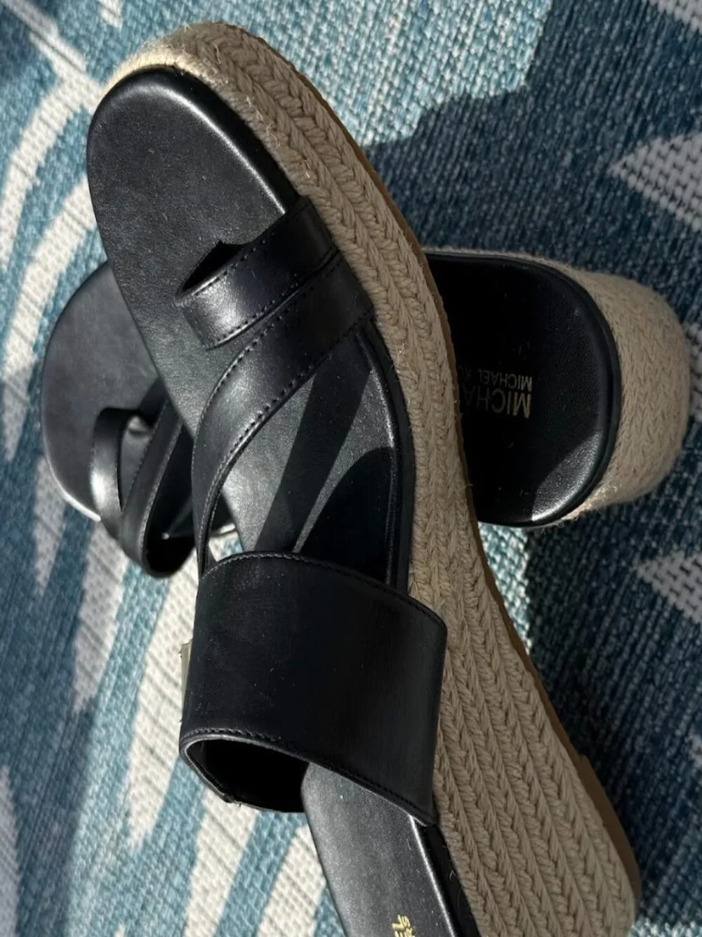 Michael Kors Sidney Espadrilles Size 9M Black - Picture 3 of 3